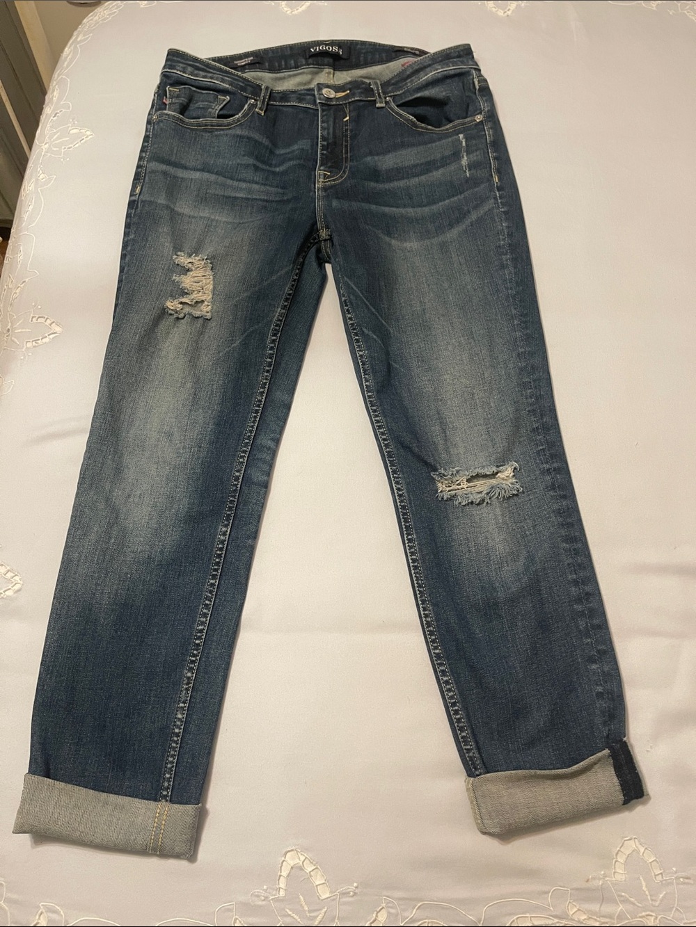 Vigoss Thompson Tomboy Classic Fit Dark Washed - Distressed - 29/25